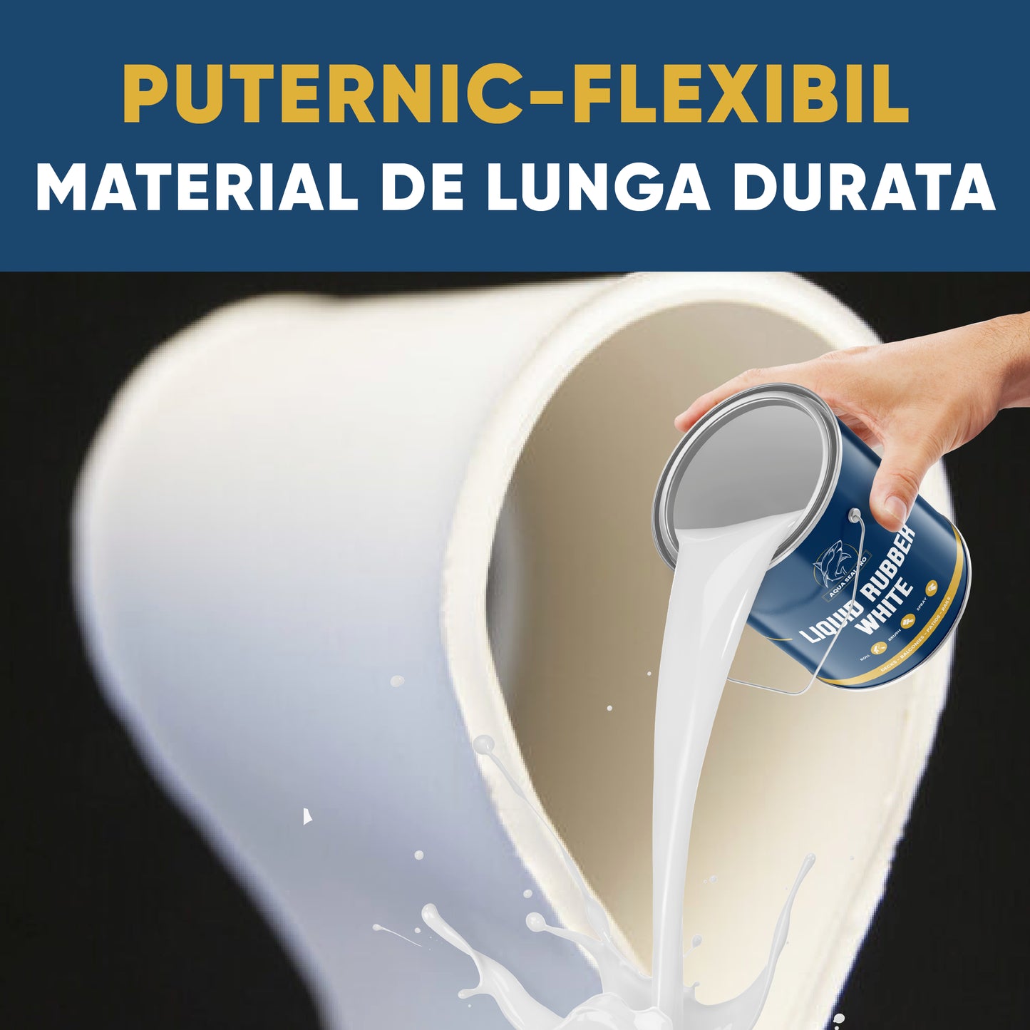 AQUA SEAL PRO – CAUCIUC LICHID IMPERMEABIL (ALB & TRANSPARENT)