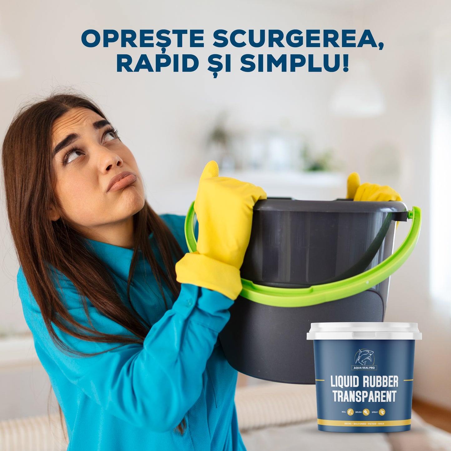 AQUA SEAL PRO – Lipici transparent impermeabil