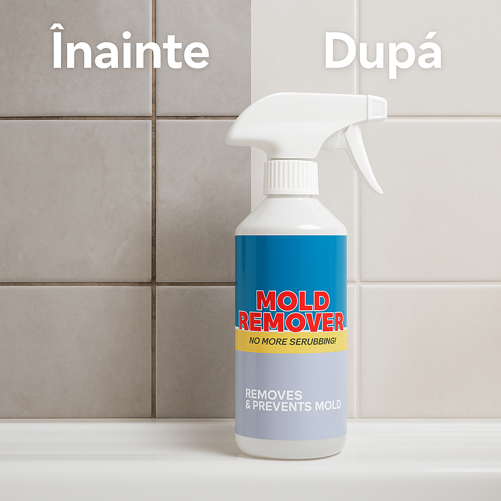 Mold Remover – Spray pentru Îndepărtarea Mucegaiului și Umezelii, cu Miros Plăcut
