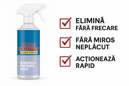 Mold Remover – Spray pentru Îndepărtarea Mucegaiului și Umezelii, cu Miros Plăcut